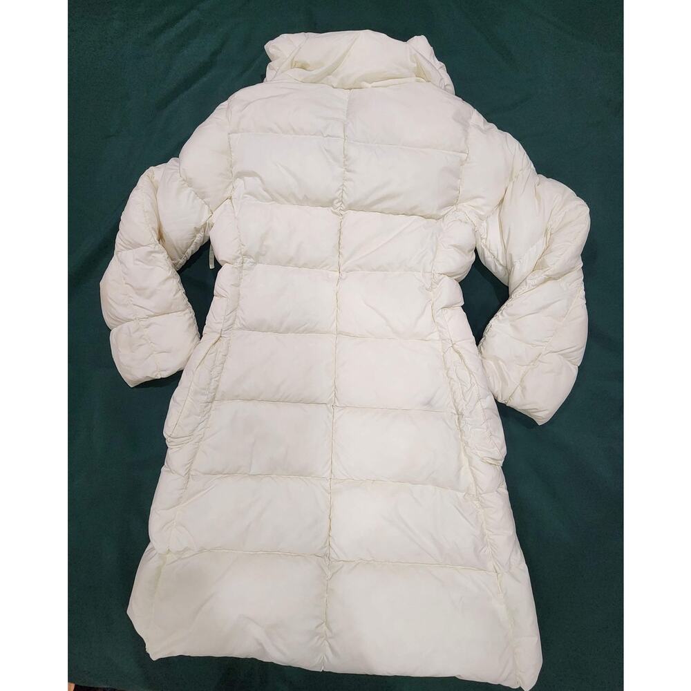 Max & Co Max Mara Womens Long Goose Down Puffer Coat Ivory Shawl Collar Sz 6 - Picture 14 of 14